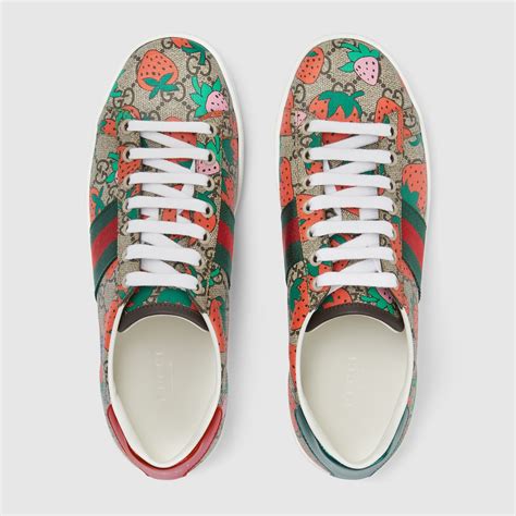 gucci strawberry heels|gucci ace sneakers on sale.